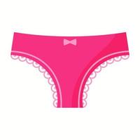calcinha de lingerie rosa feminino. conceito de moda. vetor