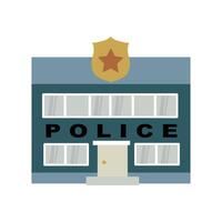 polícia estação ícone clipart avatar logótipo isolado ilustração vetor