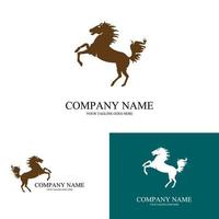 logotipo de vetor de ícone de cavalo simples grátis