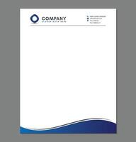 em branco papel timbrado modelo para impressão com logotipo vetor