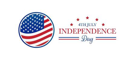 4º Julho independência dia ícone vetor