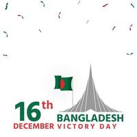 feliz vitória de bangladesh vetor