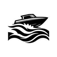 Rapidez barco logotipo ícone Projeto. Rapidez barco ilustração vetor