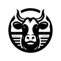 vaca logotipo Projeto inspiração. touro e búfalo vaca animal logotipo Projeto vetor