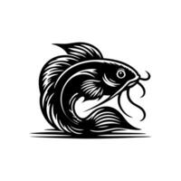 peixe-gato logotipo Projeto inspirações vetor