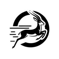gazela logotipo. gazela ilustração. gazela selvagem animal vetor