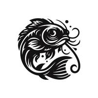 peixe-gato logotipo Projeto inspirações vetor