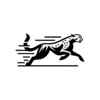 velozes corrida guepardo animal logotipo. guepardo logotipo Projeto vetor