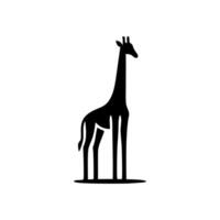 girafa animal logotipo projeto, logotipo ilustração vetor