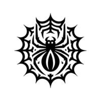 Preto aranha logotipo ilustração Projeto. aranha logotipo vetor