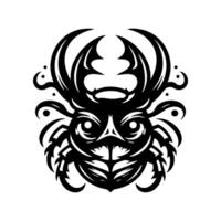 chifre besouro logotipo Projeto. chifre besouro logotipo ilustração. vetor