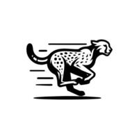 velozes corrida guepardo animal logotipo. guepardo logotipo Projeto vetor