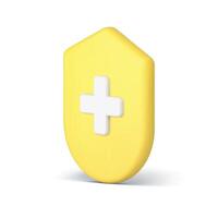 cuidados de saúde imune sistema proteção farmacia hospital cuidados de saúde 3d ícone realista vetor