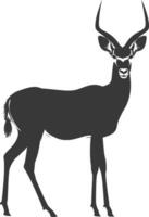 silhueta impala animal cheio corpo Preto cor só vetor