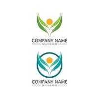 comunidade logo pessoas trabalham em equipe e negócios vetor logotipo e grupo de design família