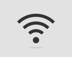 livre wi fi ícone. conexão zona Wi-fi símbolo. rádio ondas sinal. vetor