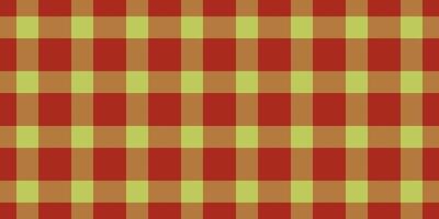 baixa xadrez tecido padrão, agradável fundo textura . modelo Verifica desatado tartan têxtil dentro laranja e vermelho cores. vetor