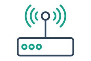 Internet ícone. ícone relacionado para Serviços de utilidade pública. linha ícone estilo. Serviços de utilidade pública elementos ilustração vetor