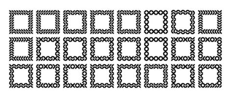 geométrico círculo Memphis abstrato quadrado fronteira conjunto vetor