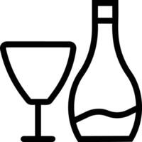 garrafa beber ícone símbolo imagem. ilustração do a beber água garrafa vidro Projeto imagem vetor