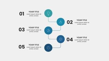 moderno infográfico modelo. criativo o negócio processo para apresentação. arremesso área coberta fluxo de trabalho Projeto vetor