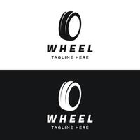 pneu ou roda logotipo modelo Projeto com criativo Ideias. logotipo para pneu lojas, oficinas e empresas. vetor