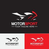motocicleta esporte logotipo símbolo ilustração vetorial modelo de design vetor