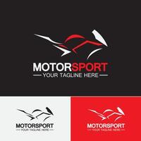 motocicleta esporte logotipo símbolo ilustração vetorial modelo de design vetor