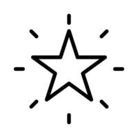 estrelas ícone ou logotipo ilustração esboço Preto estilo vetor