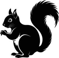 esquilo silhueta ilustração Projeto vetor