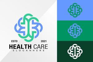 modelo de vetor de design de logotipo de clínica de saúde