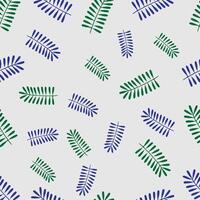 verão tropical Palma árvore folhas padronizar. Projeto para cartões, rede, fundos, padrão, e natural produtos com branco fundo vetor