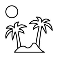 design de ícone da ilha vetor