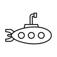 design de ícones submarinos vetor