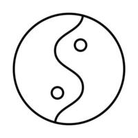 yin yang ícone Projeto vetor