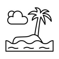 design de ícone da ilha vetor