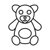 design de ícone de ursinho de pelúcia vetor