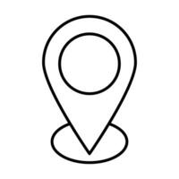 ícone de linha de localização vetor