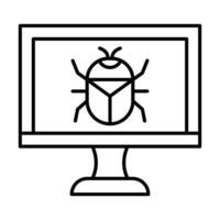 design de ícone de bug vetor