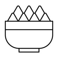 design de ícone de nachos vetor