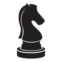 Preto cavaleiro xadrez vetor