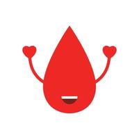 mundo sangue doador dia Projeto ilustração vetor