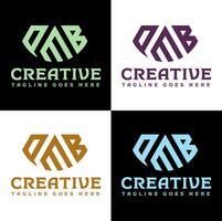 criativo 3 carta logotipo design, pab, vetor