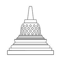 design de ícone do templo vetor