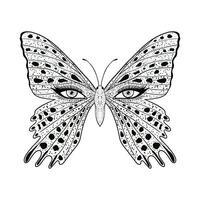 borboleta com fêmea olhos. vetor