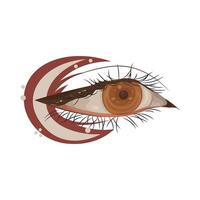 ilustração do lindo olho vetor