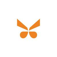 abstrato borboleta asas simples geométrico logotipo vetor