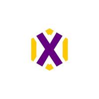 x logotipo Projeto para uma companhia vetor
