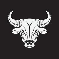 ilustração em vetor de um touro. design de cabeça de animal para logotipo e design de camisetas