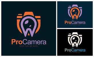 pró Câmera carta W estúdio logotipo Projeto modelo para marca ou companhia e de outros vetor